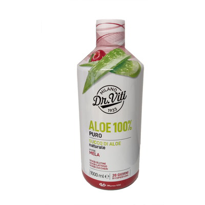 ALOE 100% PURO AROMA MELA 1 LITRO - farmasorriso.com