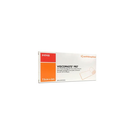 BENDA ALL'OSSIDO DI ZINCO PER IL TRATTAMENTO DELLE ULCERE VARICOSE DI TIPO SECCO E DELLE DERMATITI CRONICHE VISCOPASTE PB7 600X7,5CM - farmasorriso.com