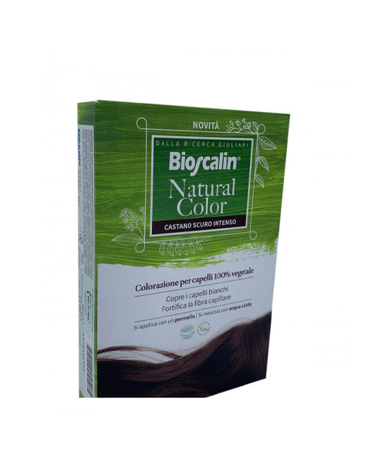 BIOSCALIN NATURAL COLOR CASTANO SCURO INTENSO 70 G - farmasorriso.com