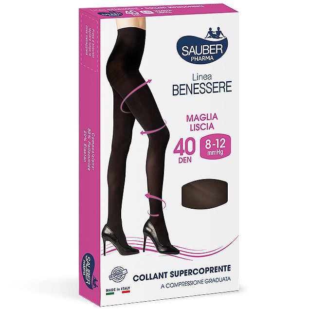 COLLANT SUPERCOPRENTE SAUBER 8-12MMHG NERO 4 - farmasorriso.com