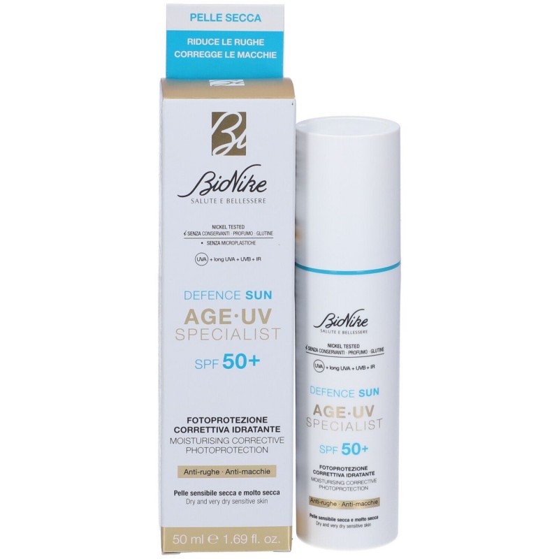 DEFENCE SUN AGE UV SPECIALIST 50+ FOTOPROTEZIONE CORRETTIVA IDRATANTE 50 ML - farmasorriso.com