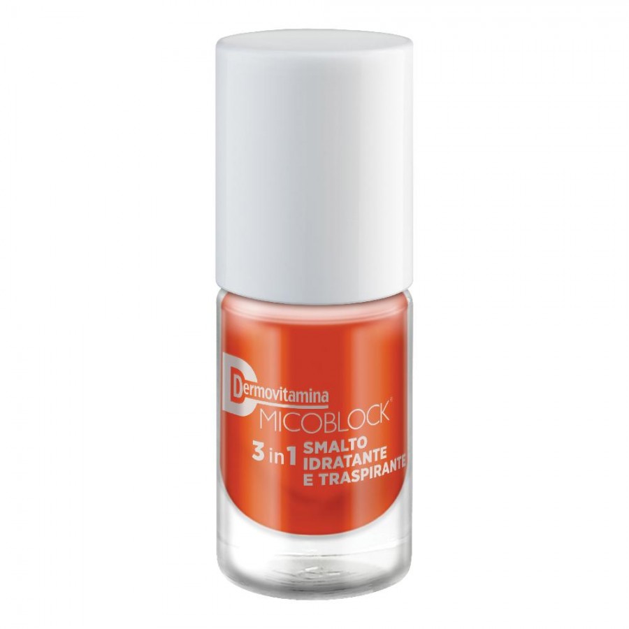 DERMOVITAMINA MICOBLOCK 3 IN 1 SMALTO IDRATANTE E TRASPIRANTE ARANCIO SCURO 5 ML - farmasorriso.com