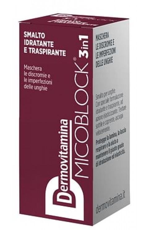 DERMOVITAMINA MICOBLOCK 3 IN 1 SMALTO IDRATANTE E TRASPIRANTE ROSSO MATTONE 5 ML - farmasorriso.com