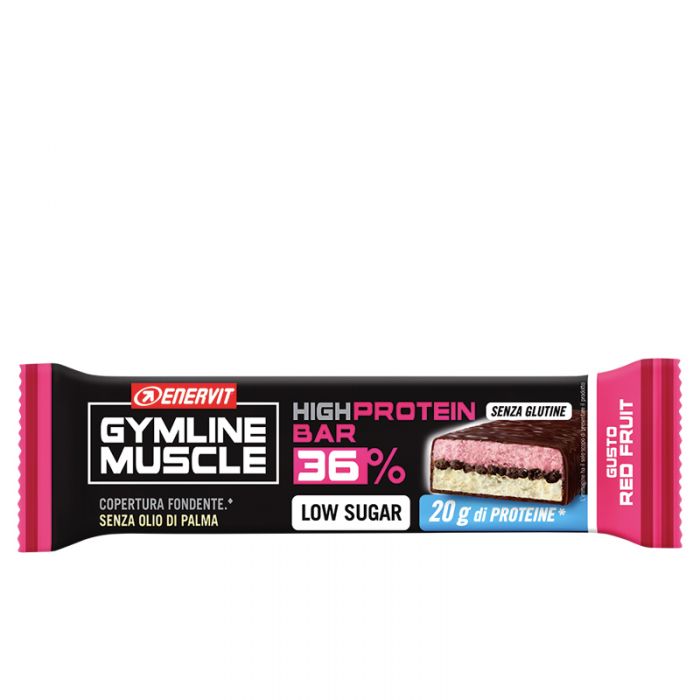 ENERVIT HIGH PROTEIN BAR 36% RED FRUIT BARRETTA 55 G - farmasorriso.com