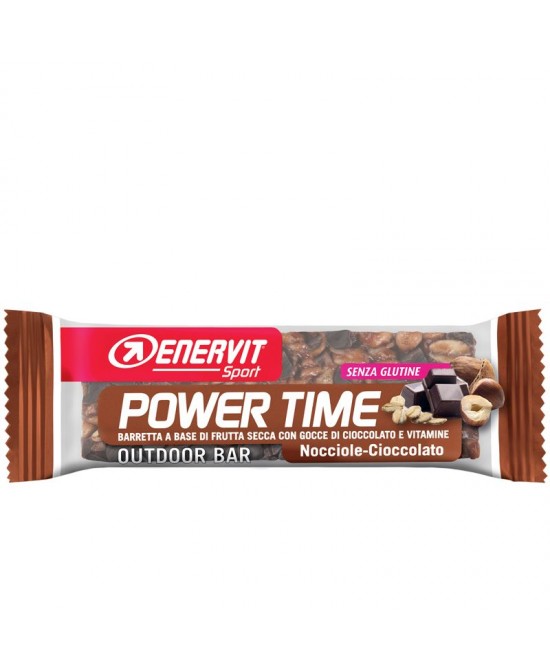 ENERVIT POWER TIME BARRETTA SENZA GLUTINE AL CIOCCOLATO 1 PEZZO - farmasorriso.com