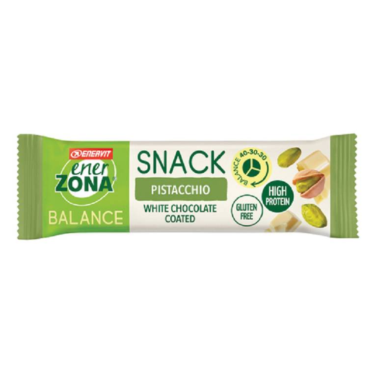 ENERZONA SNACK PISTACCHIO CIOCCOLATO BIANCO 27 G scad 03/06/2025 - farmasorriso.com