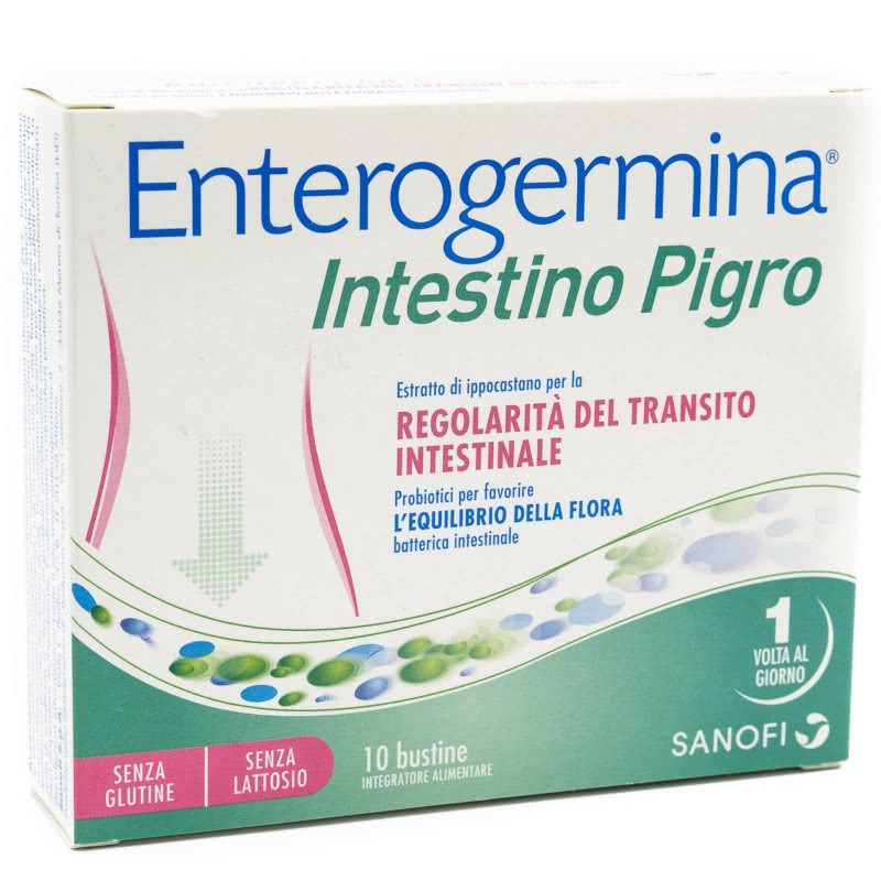 ENTEROGERMINA INTESTINO PIGRO 10 + 10 BUSTINE - farmasorriso.com