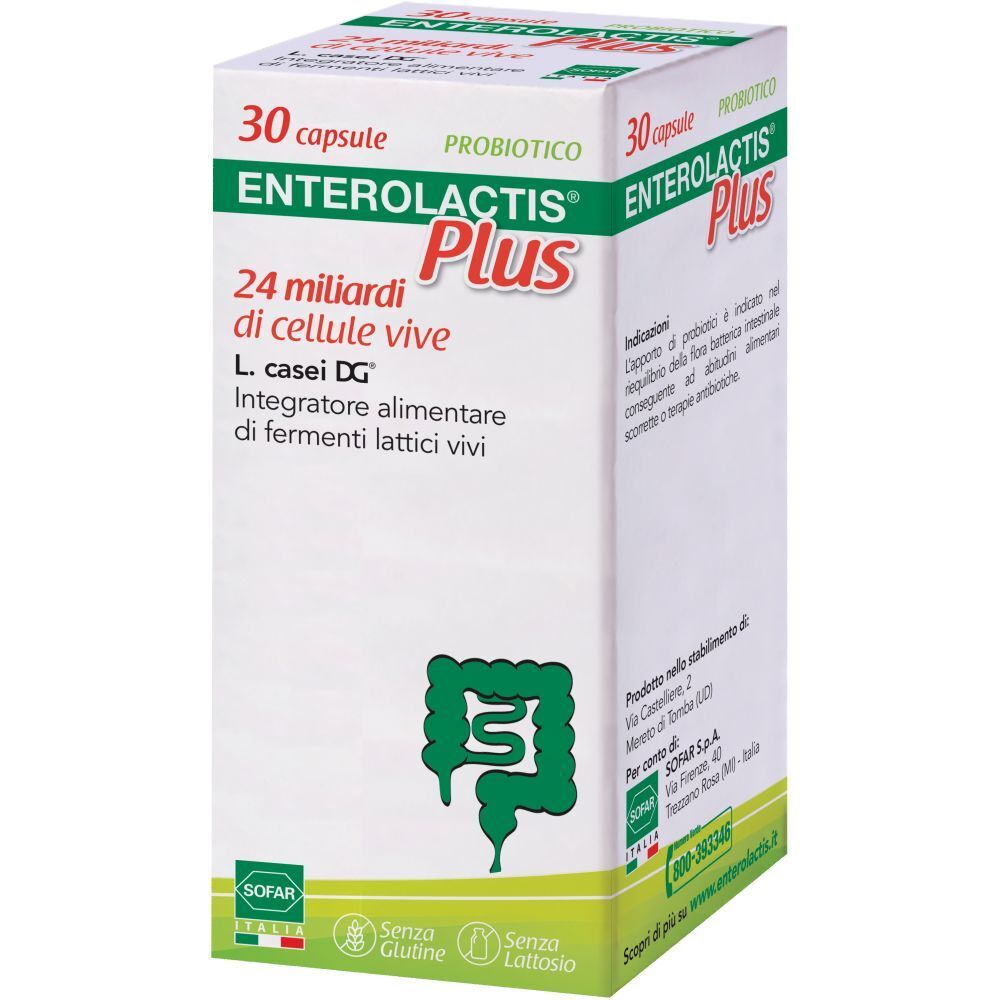ENTEROLACTIS PLUS 30 CAPSULE - farmasorriso.com
