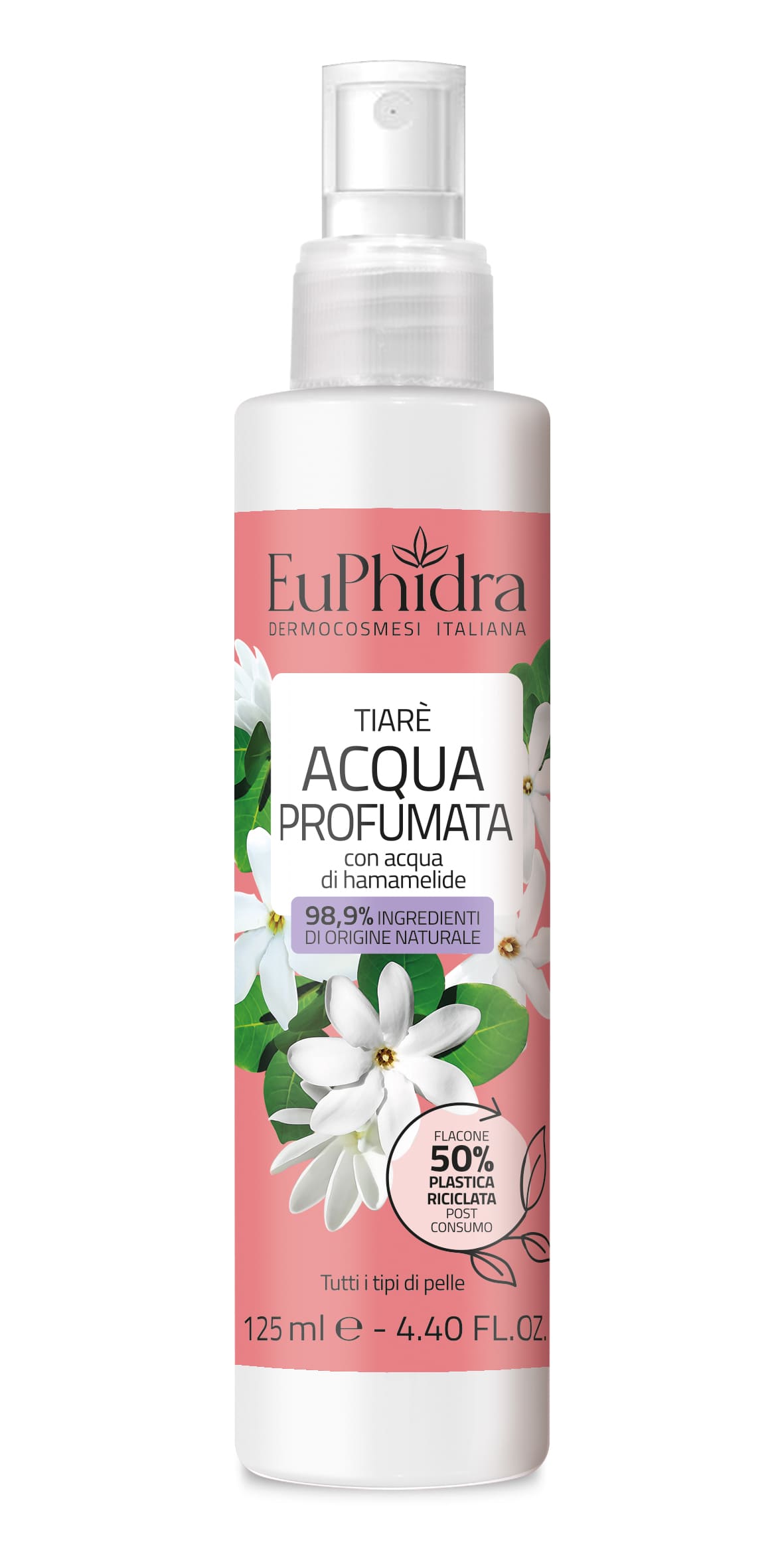 EUPHIDRA ACQUA PROFUMATA TIARE' 125 ML - farmasorriso.com