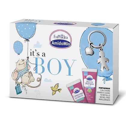 EUPHIDRA AMIDOMIO IT'S A GIRL COFANETTO CON 1 DOCCIA SHAMPOO 2IN1+1 CREMA CORPO+PORTACHIAVI - farmasorriso.com