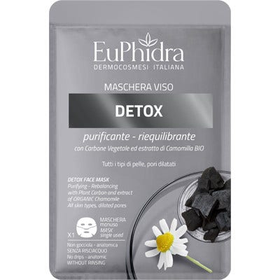 EUPHIDRA MASCHERA VISO DETOX 1 PEZZO - farmasorriso.com