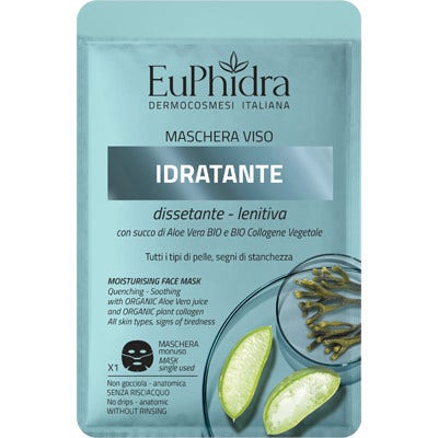 EUPHIDRA MASCHERA VISO IDRATANTE 1 PEZZO - farmasorriso.com