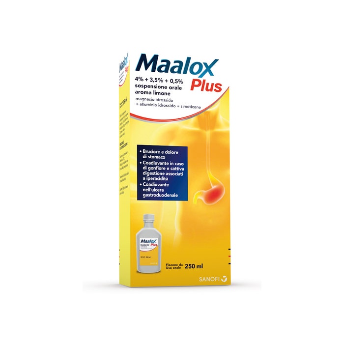 MAALOX PLUS*OS SOSP 4+3,5+0,5% - farmasorriso.com