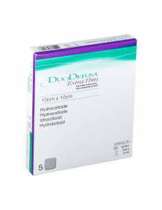 MEDICAZIONE CON IDROCOLLOIDI STERILE DUODERM EXTRA SOTTILE 10X10CM 5 PEZZIt - farmasorriso.com