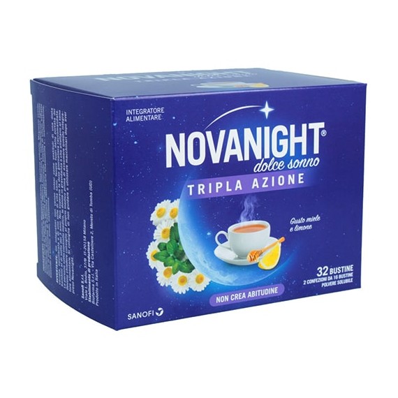 NOVANIGHT TRIPLA AZIONE DOLCE SONNO 30 BUSTINE - farmasorriso.com