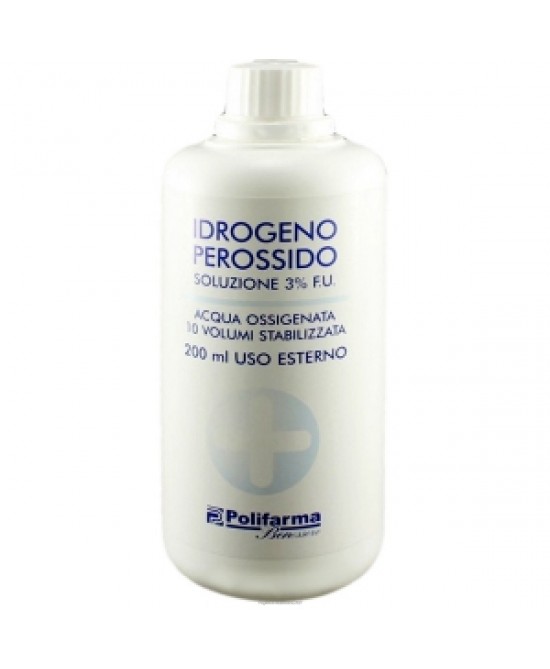 PEROSSIDO IDROGENO 3% 200 ML ACQUA OSSIGENATA 10 VOLUMI STABILIZZATA - farmasorriso.com