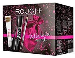 ROUGJ COFANETTO BELLA IN 3 MINUTI MATITA OCCHI NERA, MASCARA EFFETTO CIGLIA FINTE E GOCCE LABBRA VOLUMIZZANTI E IDRATANTI - farmasorriso.com