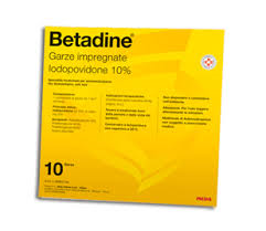 BETADINE*10GARZE IMPREGN 10x10 - farmasorriso.com
