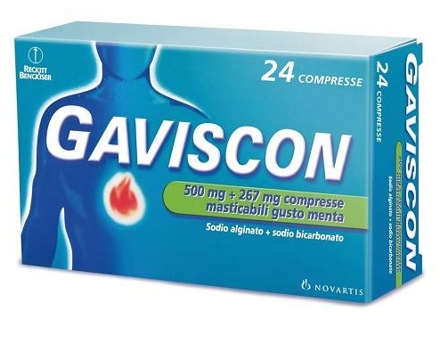 GAVISCON*24CPR MENTA 500+267MG - farmasorriso.com