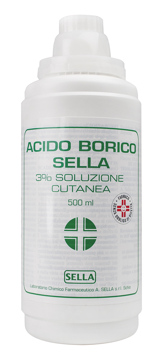 ACIDO BORICO SELLA*3% 500ML - farmasorriso.com