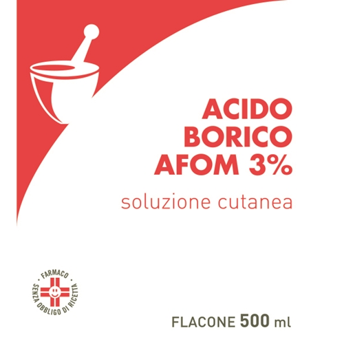 ACIDO BORICO AFOM*3% 500ML - farmasorriso.com