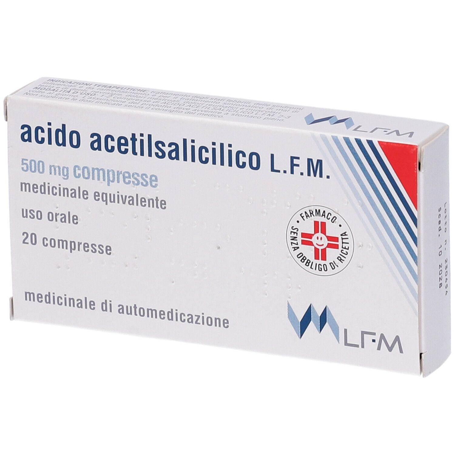 ACIDO ACETILSALIC LFM*20CPR500 - farmasorriso.com