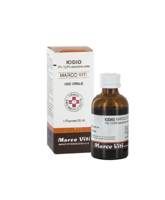 IODIO OS SOLUZ MV*25ML 2%+2,5% - farmasorriso.com