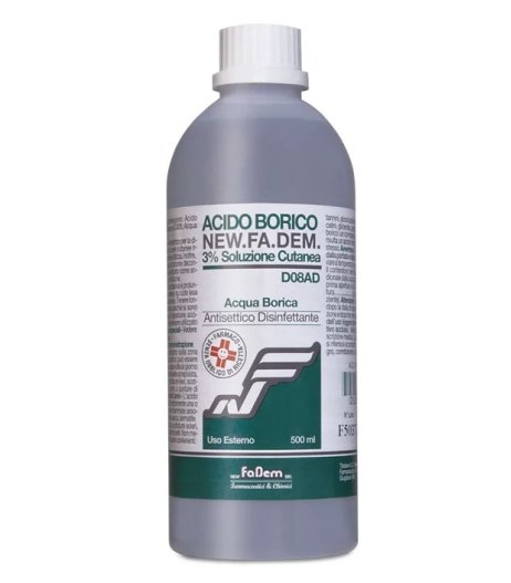 ACIDO BORICO NEW F*3% FL 500ML - farmasorriso.com