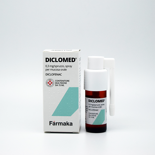 DICLOMED*SPRAY 15ML 0,3MG/DOSE - farmasorriso.com