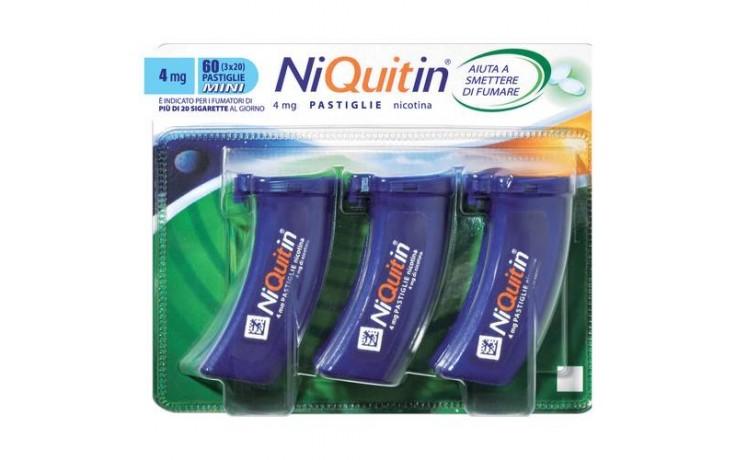 NIQUITIN*60PASTL 4MG MENTA FL - farmasorriso.com