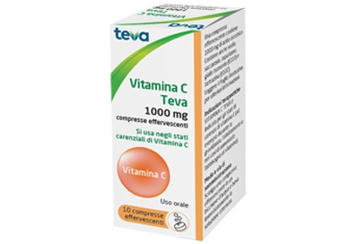 VITAMINA C TEVA*10CPR EFF 1G - farmasorriso.com