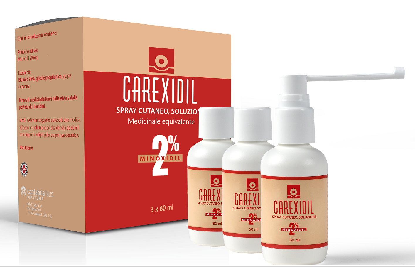 CAREXIDIL*3FL SOLUZ CUT 60ML2% - farmasorriso.com