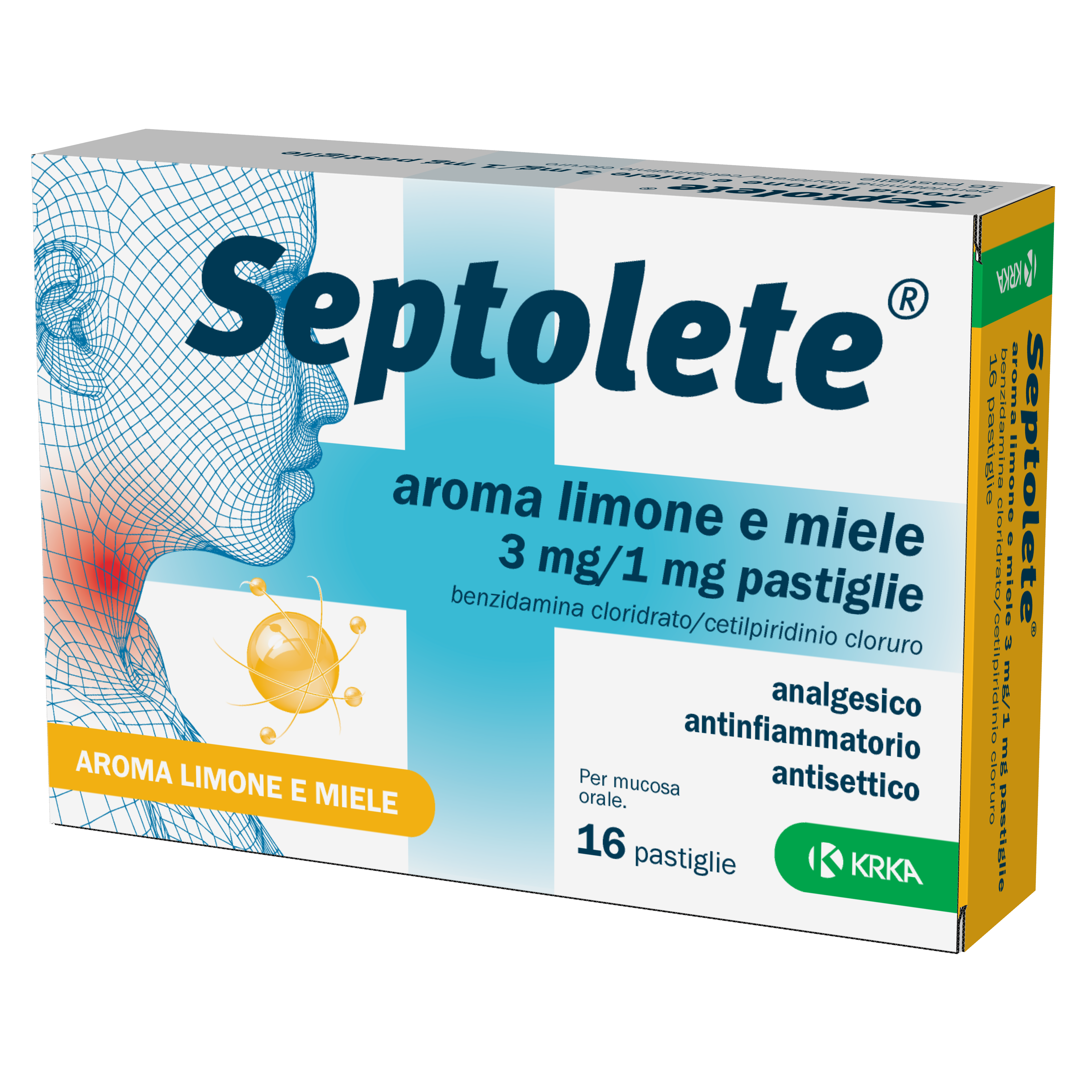 SEPTOLETE*16PAST 3+1MG LIM MIE - farmasorriso.com