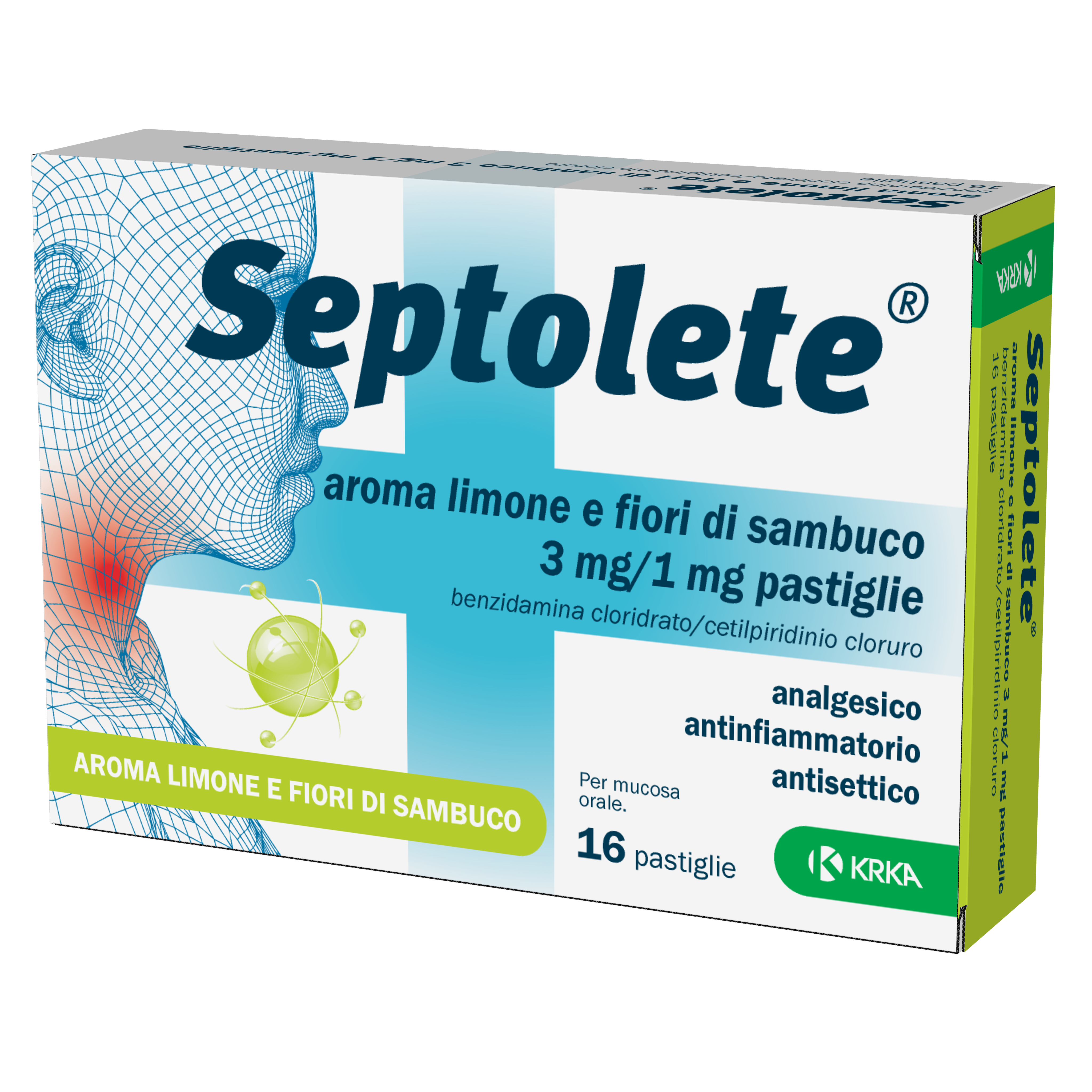 SEPTOLETE*16PAST3+1MG LIM FIOR - farmasorriso.com