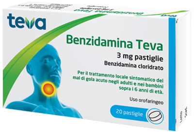 BENZIDAMINA TEVA*20PASTL 3MG - farmasorriso.com