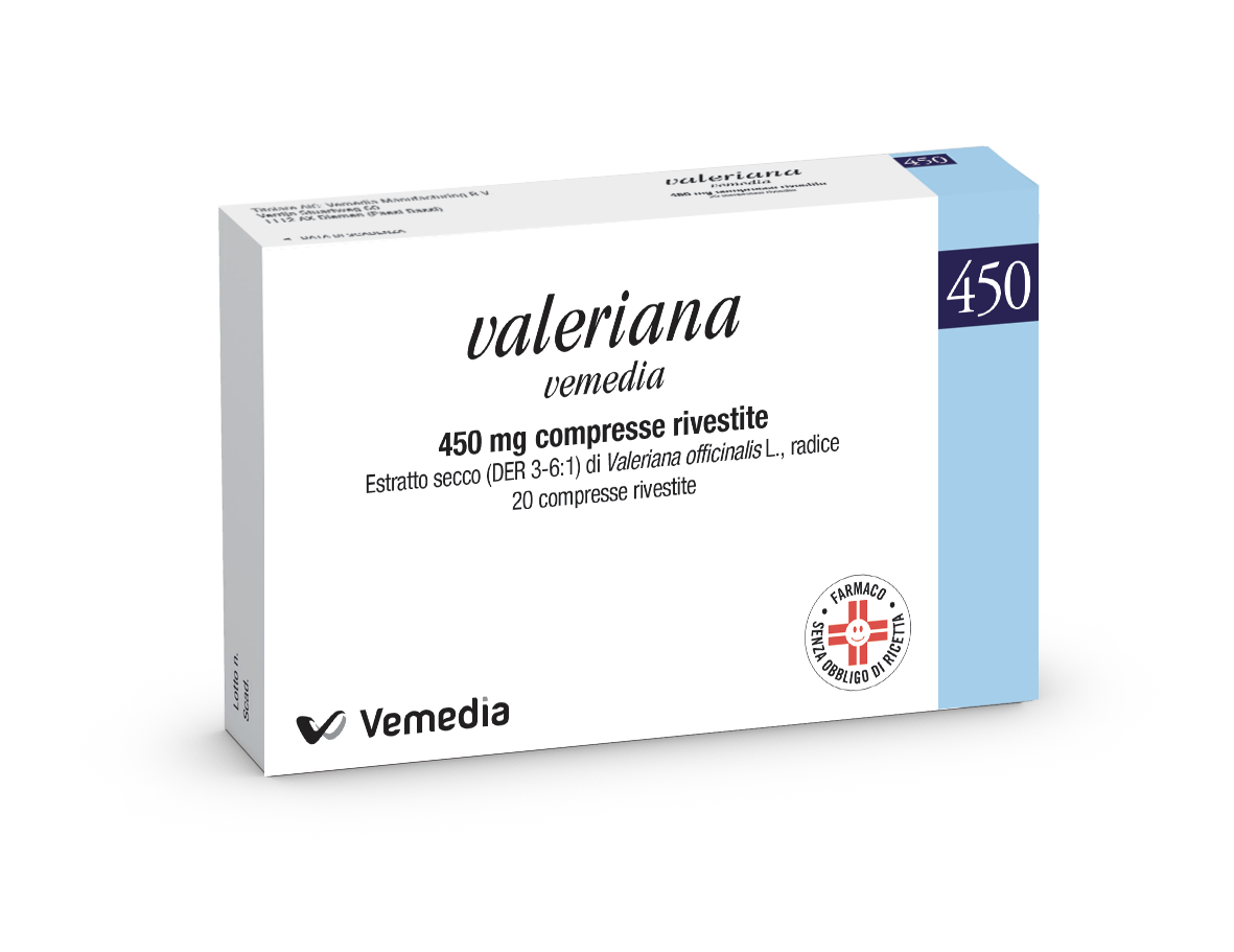 VALERIANA VEMEDIA*20CPR RIV450 - farmasorriso.com