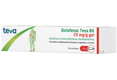 DICLOFENAC TEVA*GEL 60G 20MG/G - farmasorriso.com