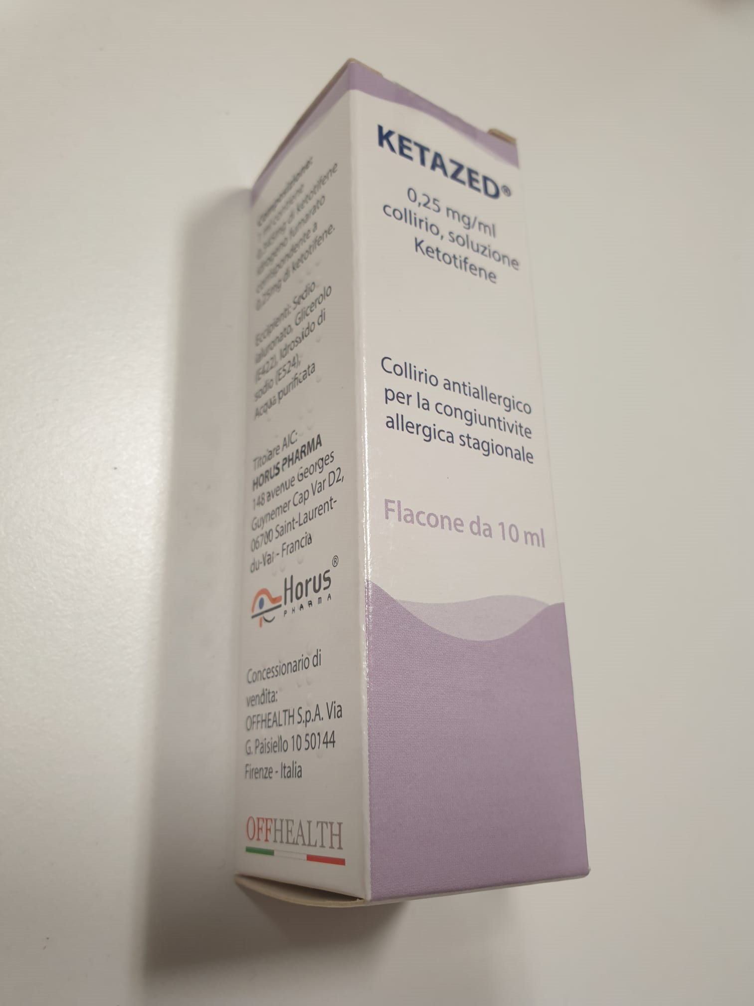 KETAZED*COLL 1FL 10ML0,25MG/ML - farmasorriso.com