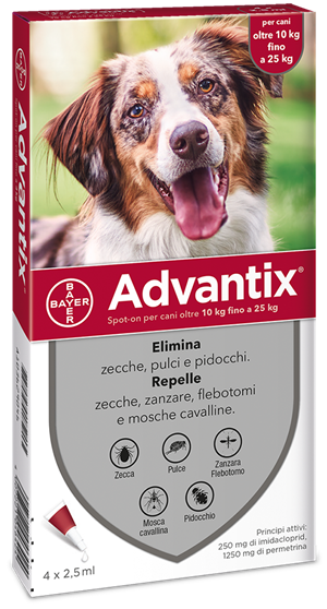 ADVANTIX SPOT ON*4PIP 10-25KG - farmasorriso.com