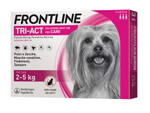 FRONTLINE TRI-ACT*3PIP 2-5KG - farmasorriso.com