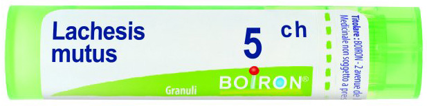 LACHESIS MUTUS 5 CH GRANULI - farmasorriso.com