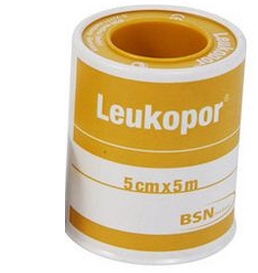 CEROTTO IN ROCCHETTO LEUKOPOR IPOALLERGENICO TESSUTO NON TESSUTO BIANCO 5X500 CM - farmasorriso.com