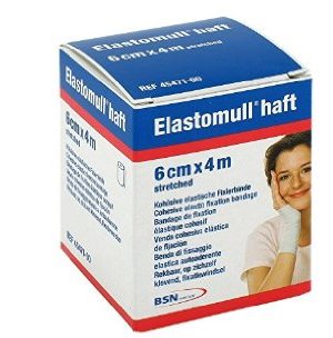 BENDA ELASTICA AUTOADESIVA ELASTOMULL HAFT COMPRESSIONE FORTE 6X400 CM - farmasorriso.com
