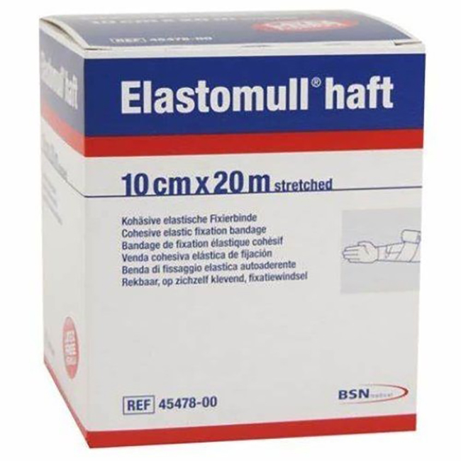 BENDA ELASTICA AUTOADESIVA ELASTOMULL HAFT COMPRESSIONE FORTE CM 10X20 M - farmasorriso.com
