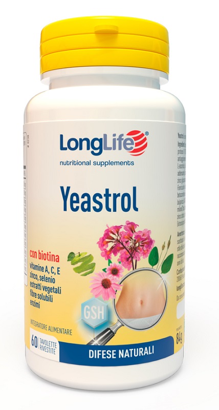 LONGLIFE YEASTROL 60 TAVOLETTE RIVESTITE - farmasorriso.com