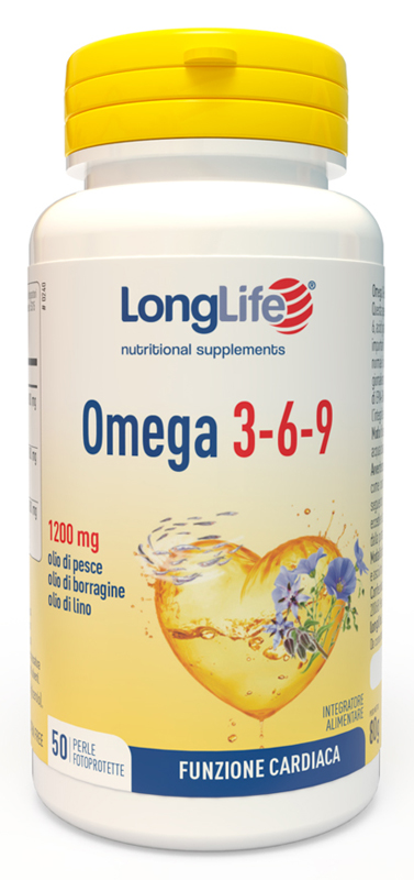 LONGLIFE OMEGA 3-6-9 50 PERLE FOTOPROTETTE - farmasorriso.com