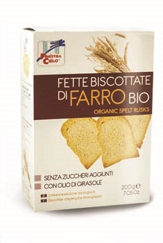 FSC FETTE BISCOTTATE DI FARRO BIO SENZA ZUCCHERI AGGIUNTI CON OLIO DI GIRASOLE SENZA OLIO DI PALMA 200 G - farmasorriso.com