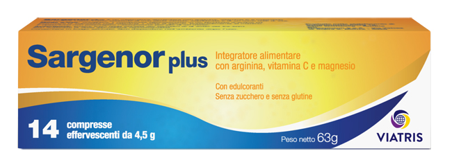 SARGENOR PLUS 14 COMPRESSE EFFERVESCENTI DA 4,5 G - farmasorriso.com