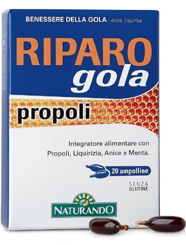 RIPARO GOLA PROPOLI 20 AMPOLLE BEVIBILI - farmasorriso.com