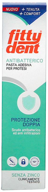 FITTYDENT ANTIBATTERICO PASTA ADESIVA DENTIERA NUOVA FORMULA40 G - farmasorriso.com